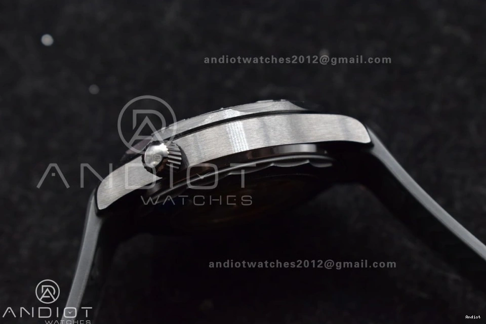 Seamaster Black VSF 43.5mm 1:1 Rubber Black Ceramic Dial Best 300m on Black A8806 Edition Strap 1228